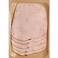 Fleischkäse geschnitten